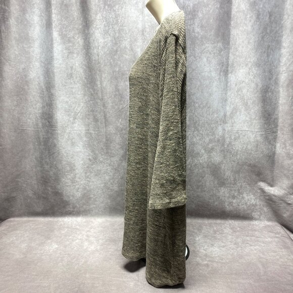 Catherines Plus Size 2X Loose Knit Tunic Top With Scoop Neckline 3/4 Sleeves - Picture 4 of 8